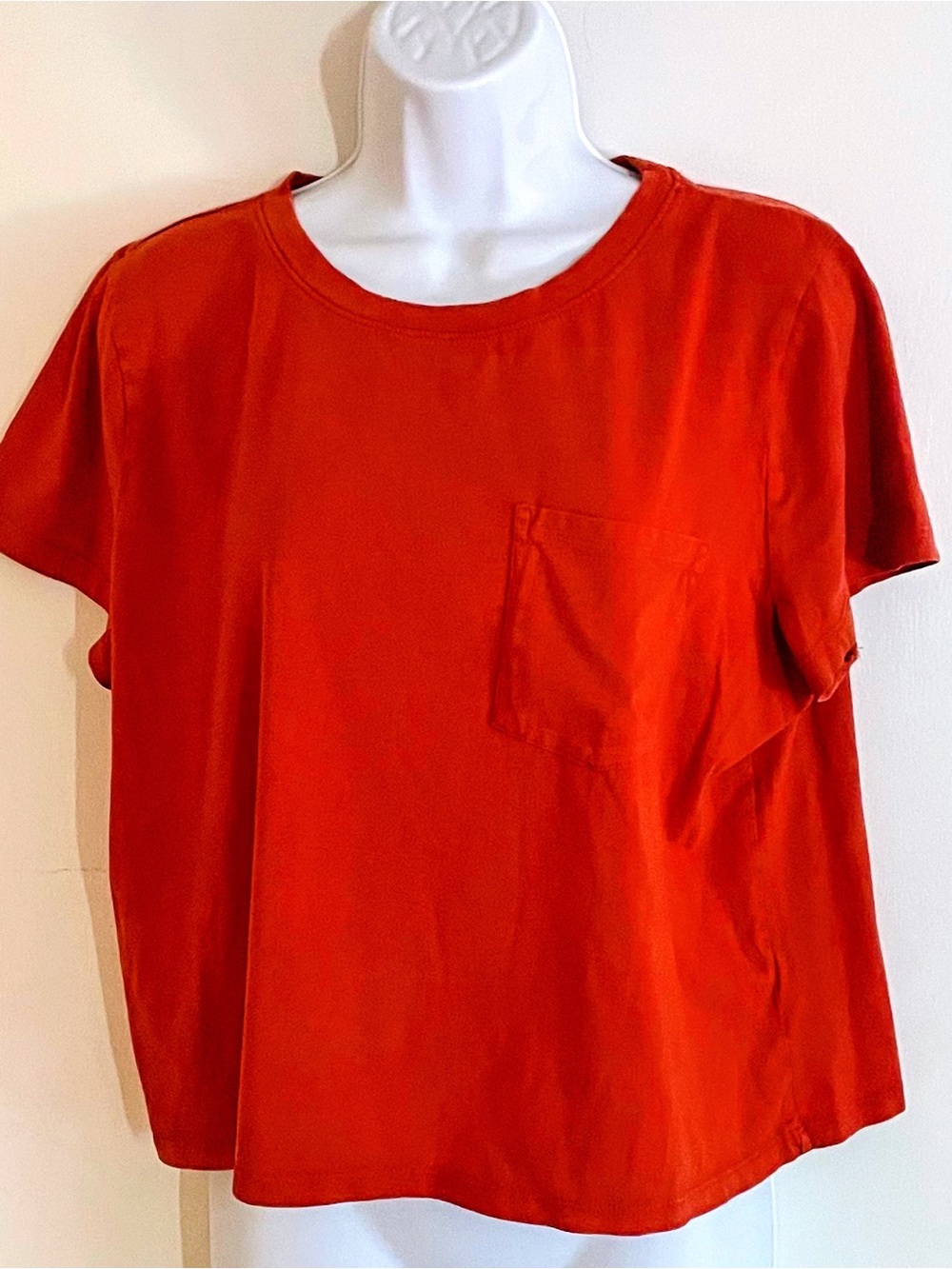 a.n.a Orange Short-Sleeve Pocket Tee